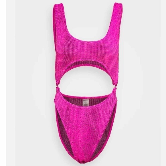 Good American Always Fits Sculpt  Monokini Swimsuit Fuschia Pink Size 2X - Picture 1 of 9